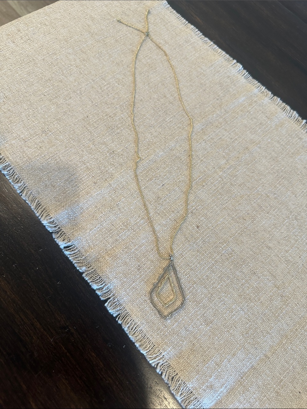 Kendra Scott Gold-Tone Layered Teardrop Pendant Necklace